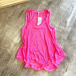 NWT ZSupply Hot Pink Vneck Swing Tank Size Small